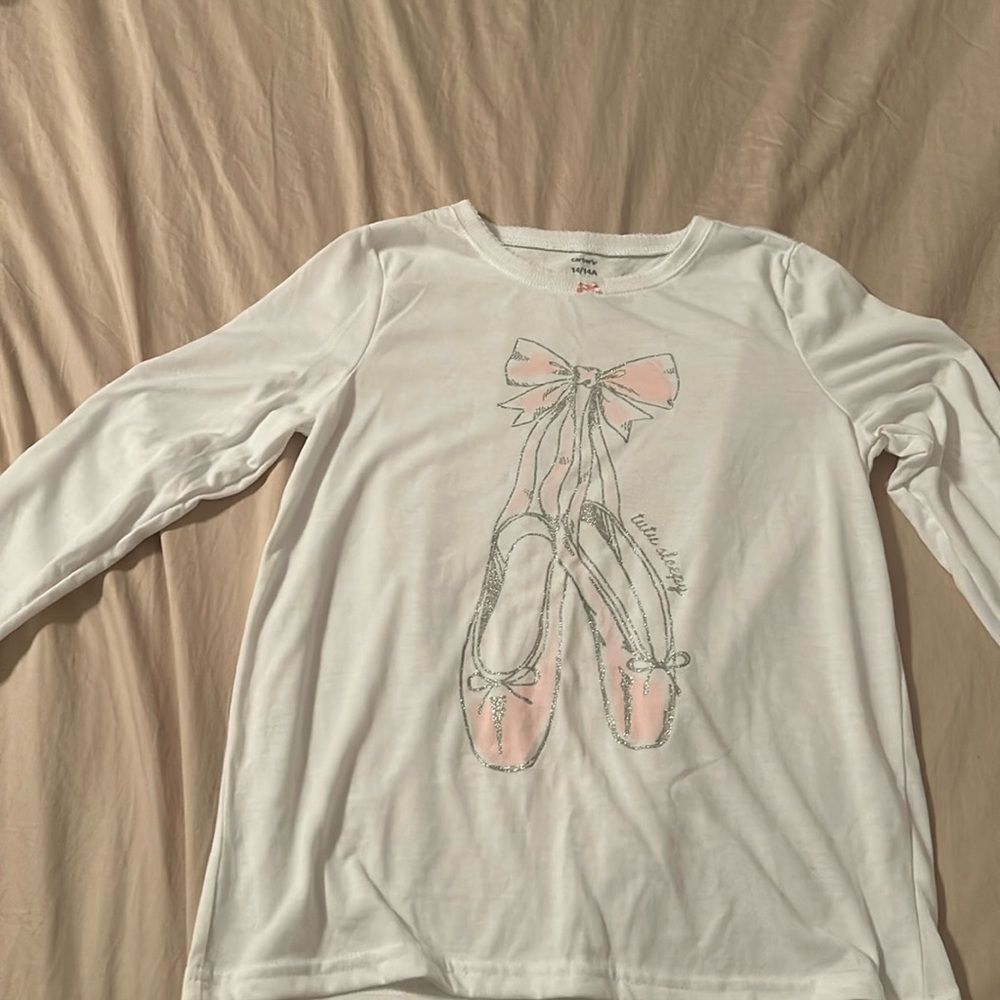 Girls Carters pajama top size 14